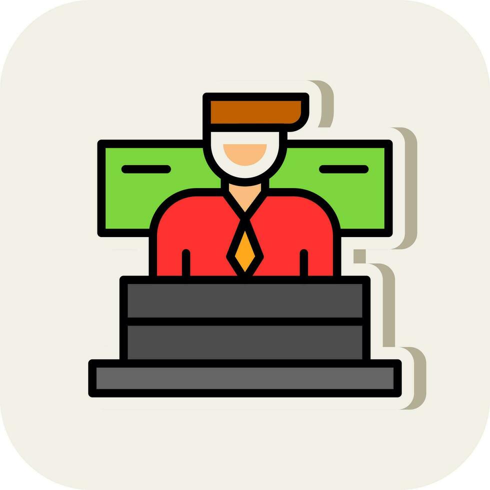 Faculty Vector Icon Design