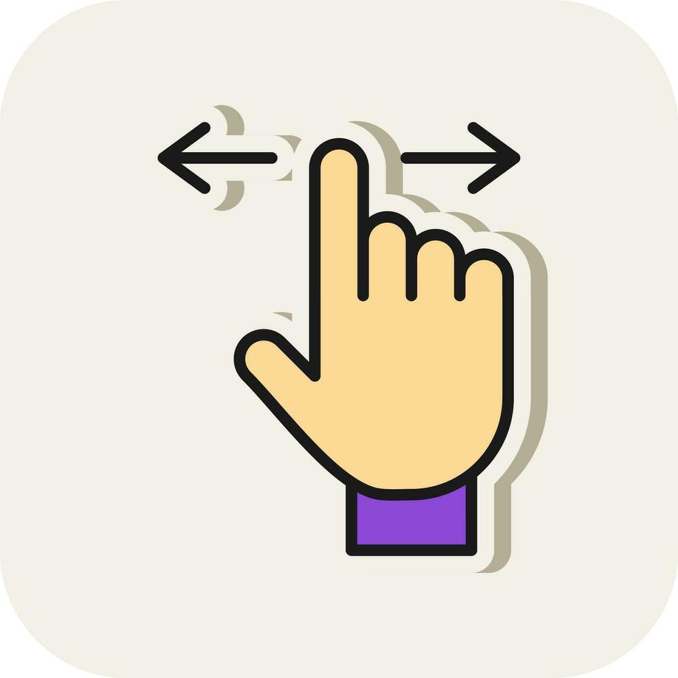 Swipe Vector Icon Design