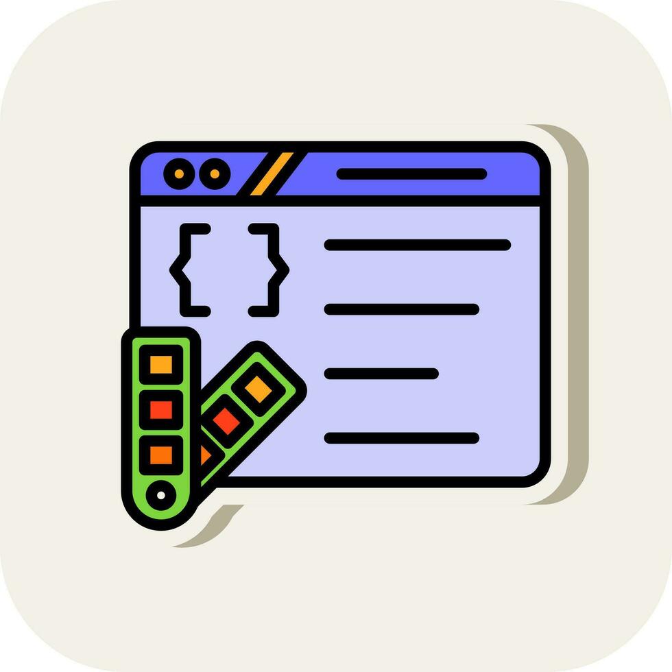 Style Sheet Vector Icon Design