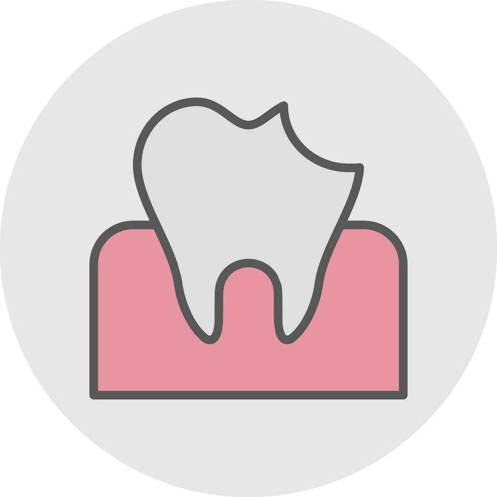 Dental Caries Vector Icon Design