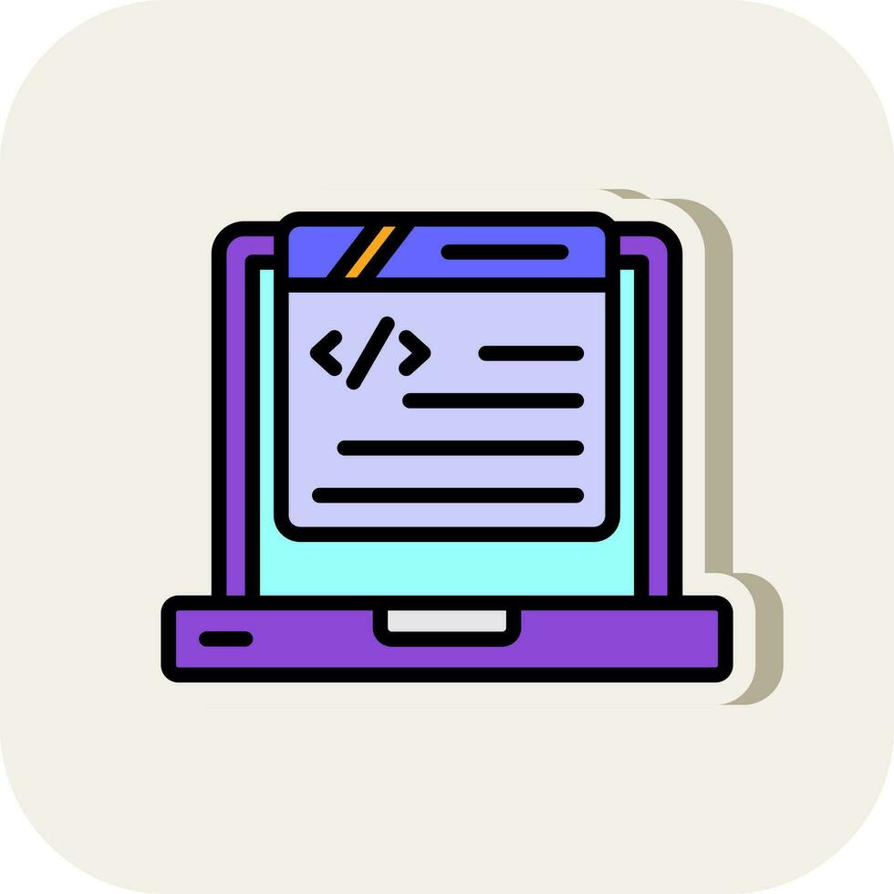 codificación vector icono diseño