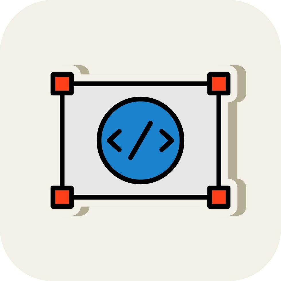 Coding Vector Icon Design