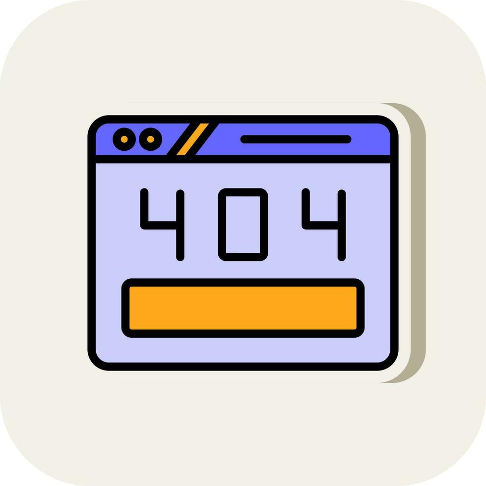 404 Error Vector Icon Design