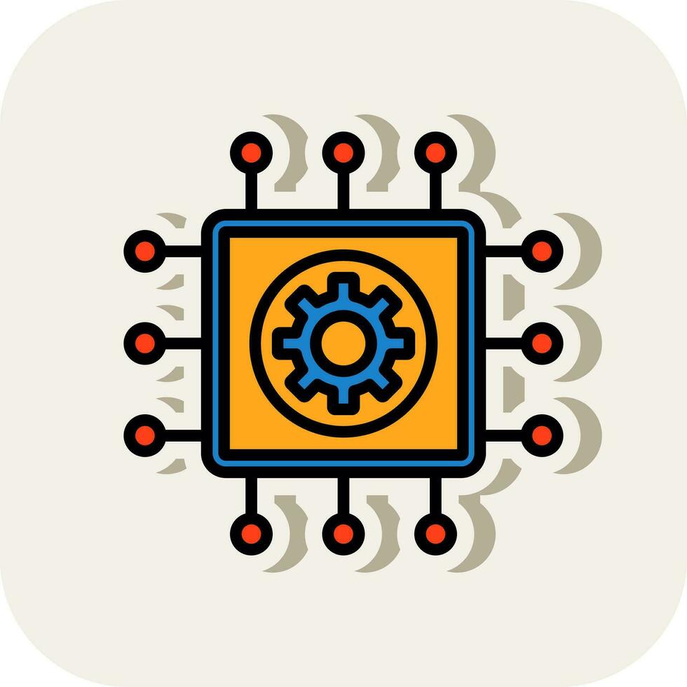 Cpu Vector Icon Design