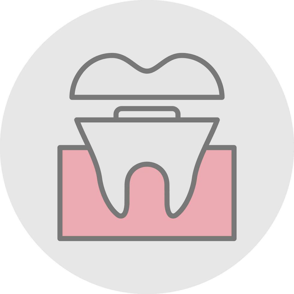 Dental Crown Vector Icon Design