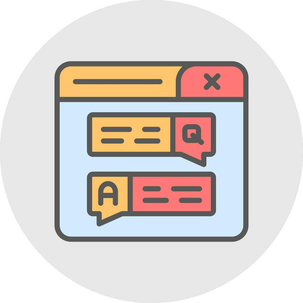 Forum Vector Icon Design