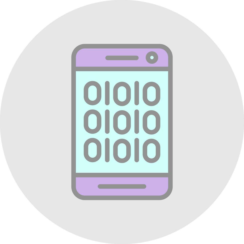 Binary Code Vector Icon Design