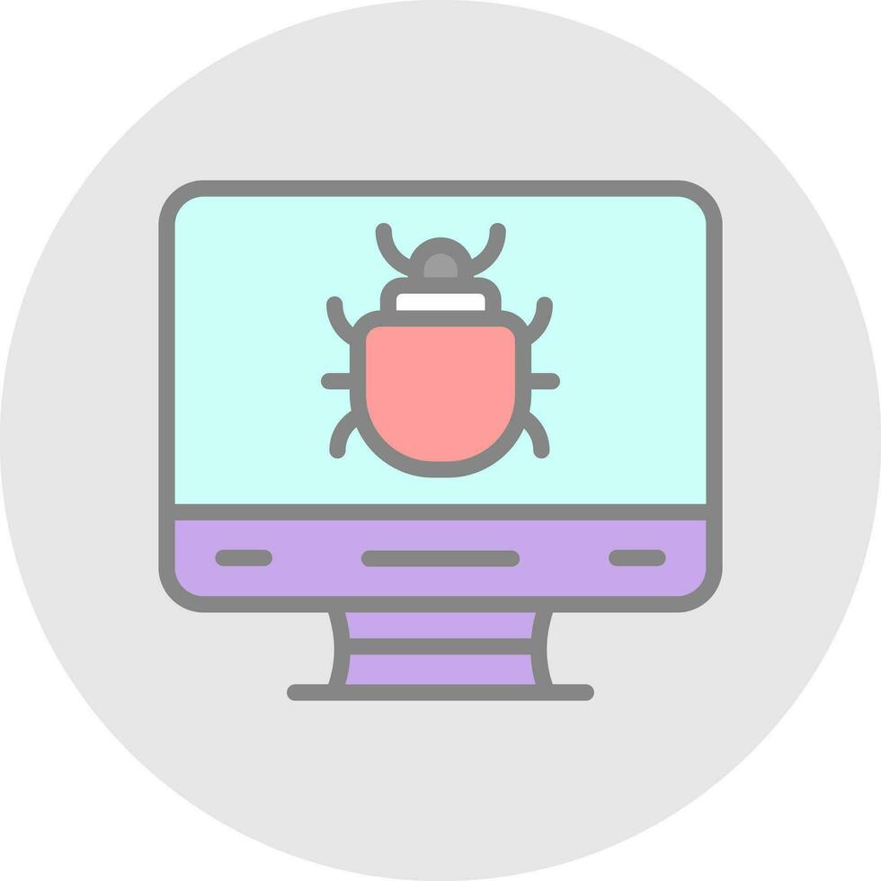 computadora error vector icono diseño