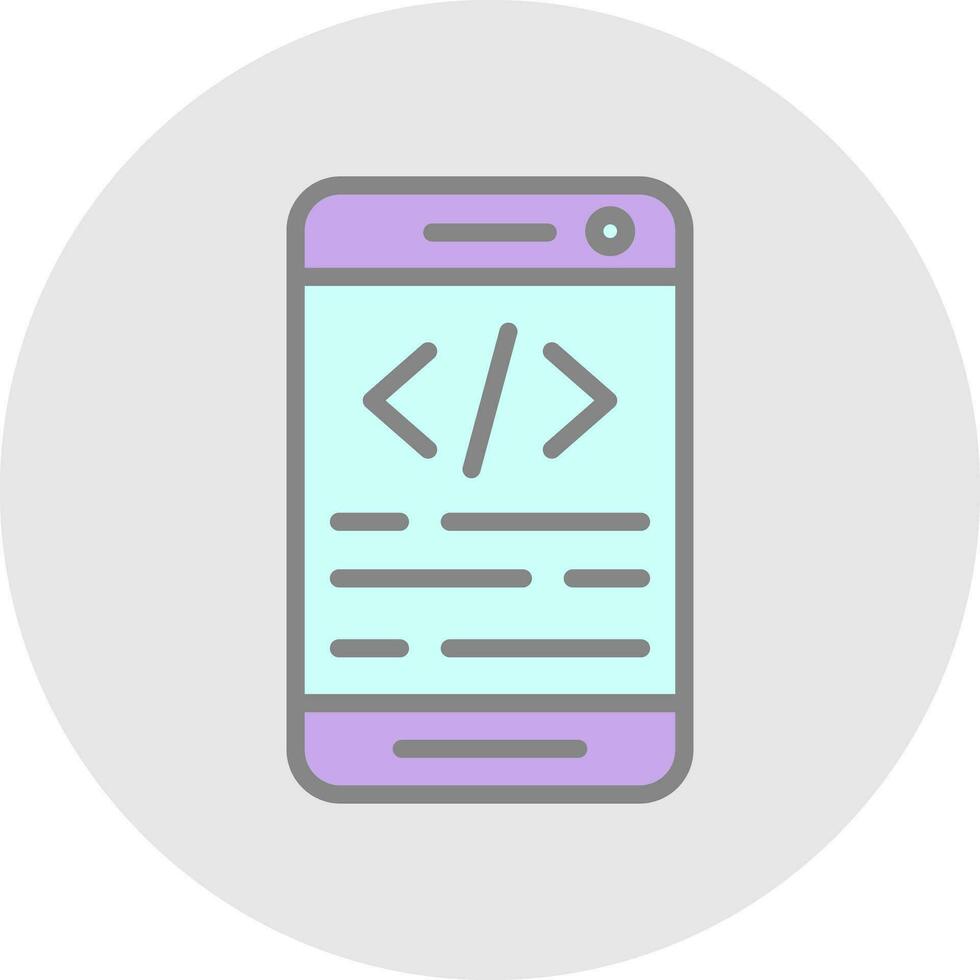 App coding Vector Icon Design
