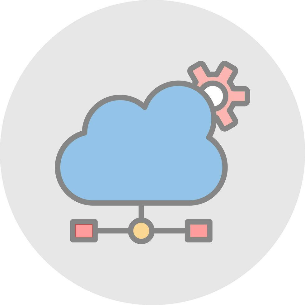 Cloud Computing Vector Icon Design