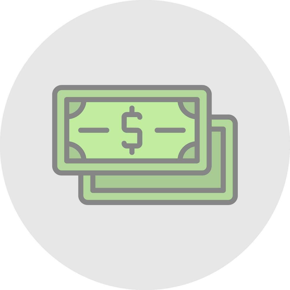 Dollar Note Vector Icon Design