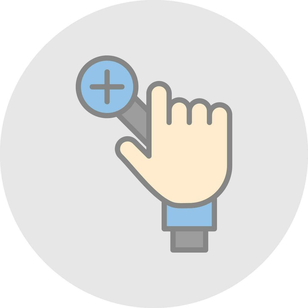 Zoom In Vector Icon Design