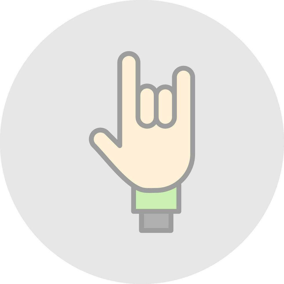 Rock On Vector Icon Design