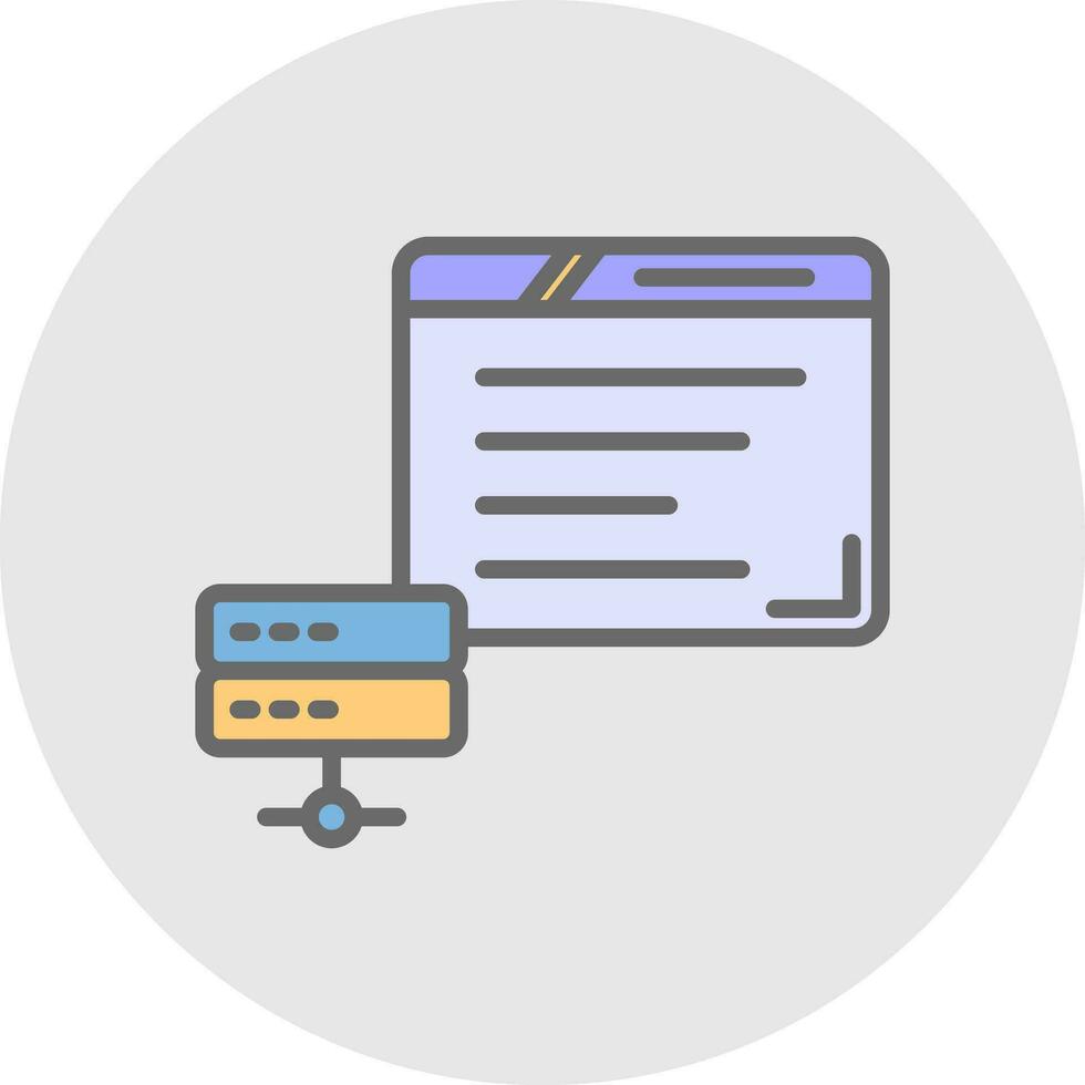 Web Hosting Vector Icon Design