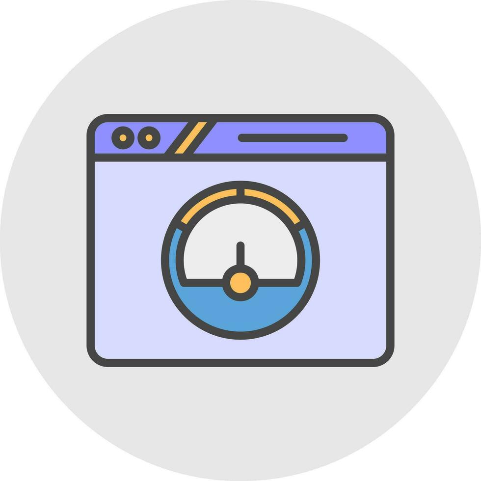 Speed Test Vector Icon Design