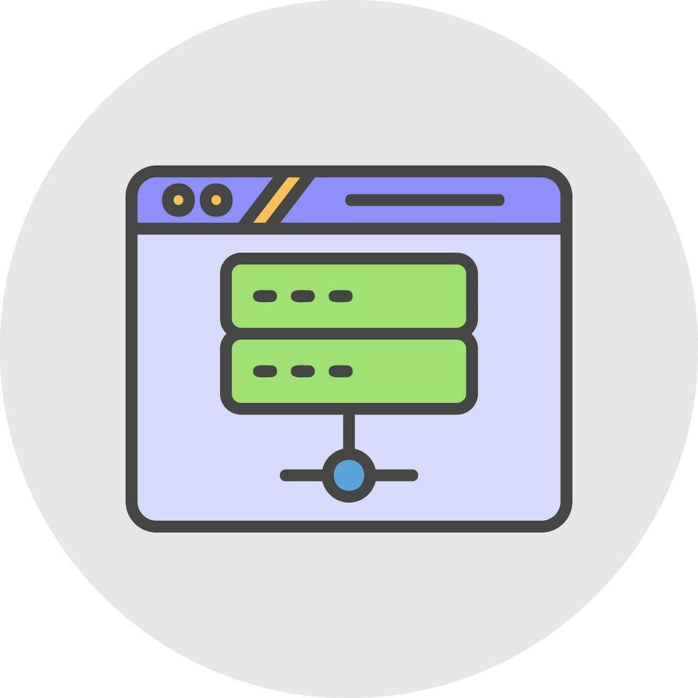 Server Vector Icon Design