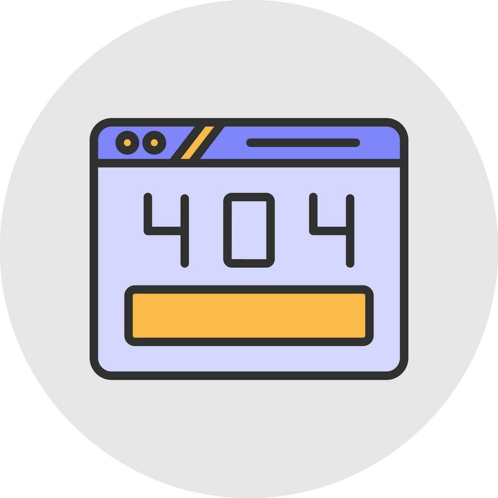 404 Error Vector Icon Design