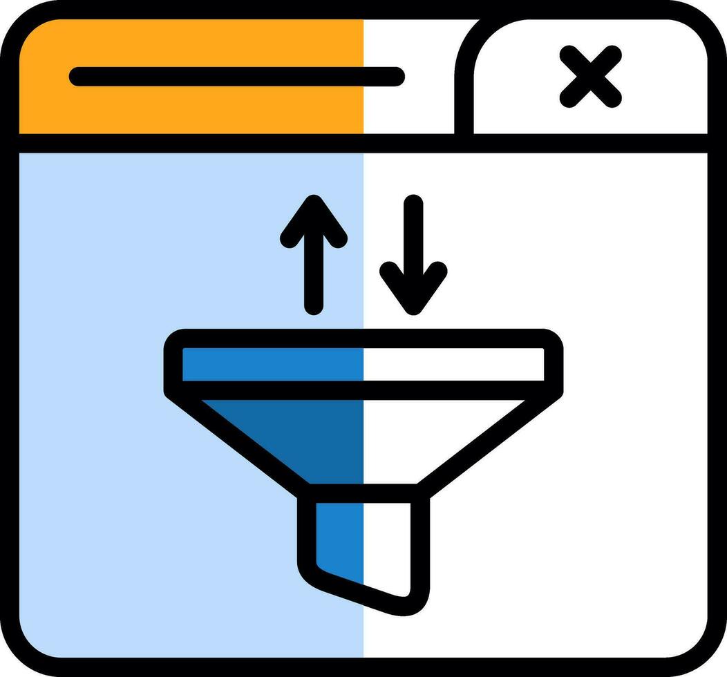 Funnel Vector Icon Design