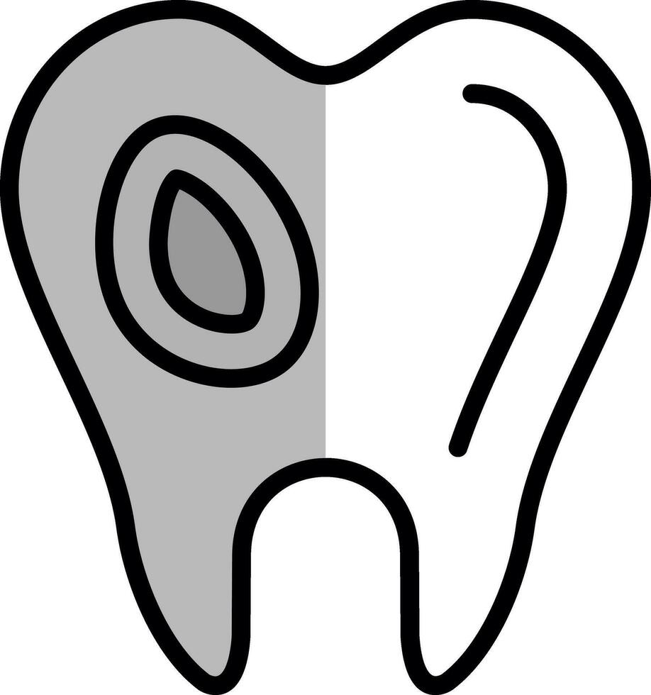 caries vector icono diseño