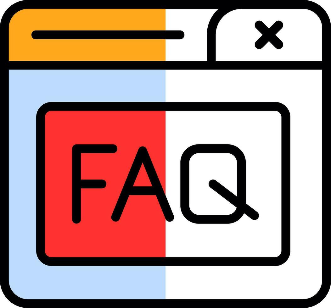 Faq Vector Icon Design