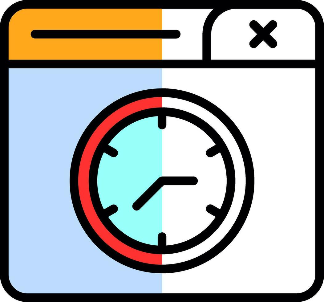 Clock Vector Icon Design