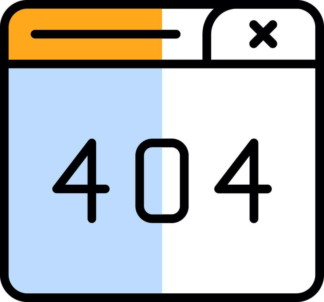 404 Error Vector Icon Design