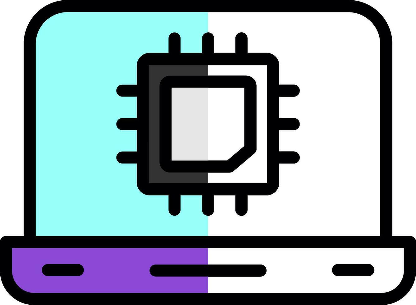 Cpu Vector Icon Design