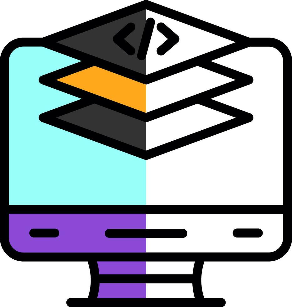 Computer Vector Icon Design