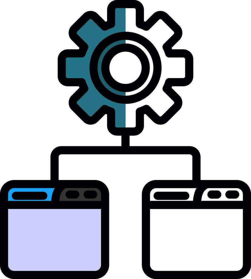 Batch Processing Vector Icon Design