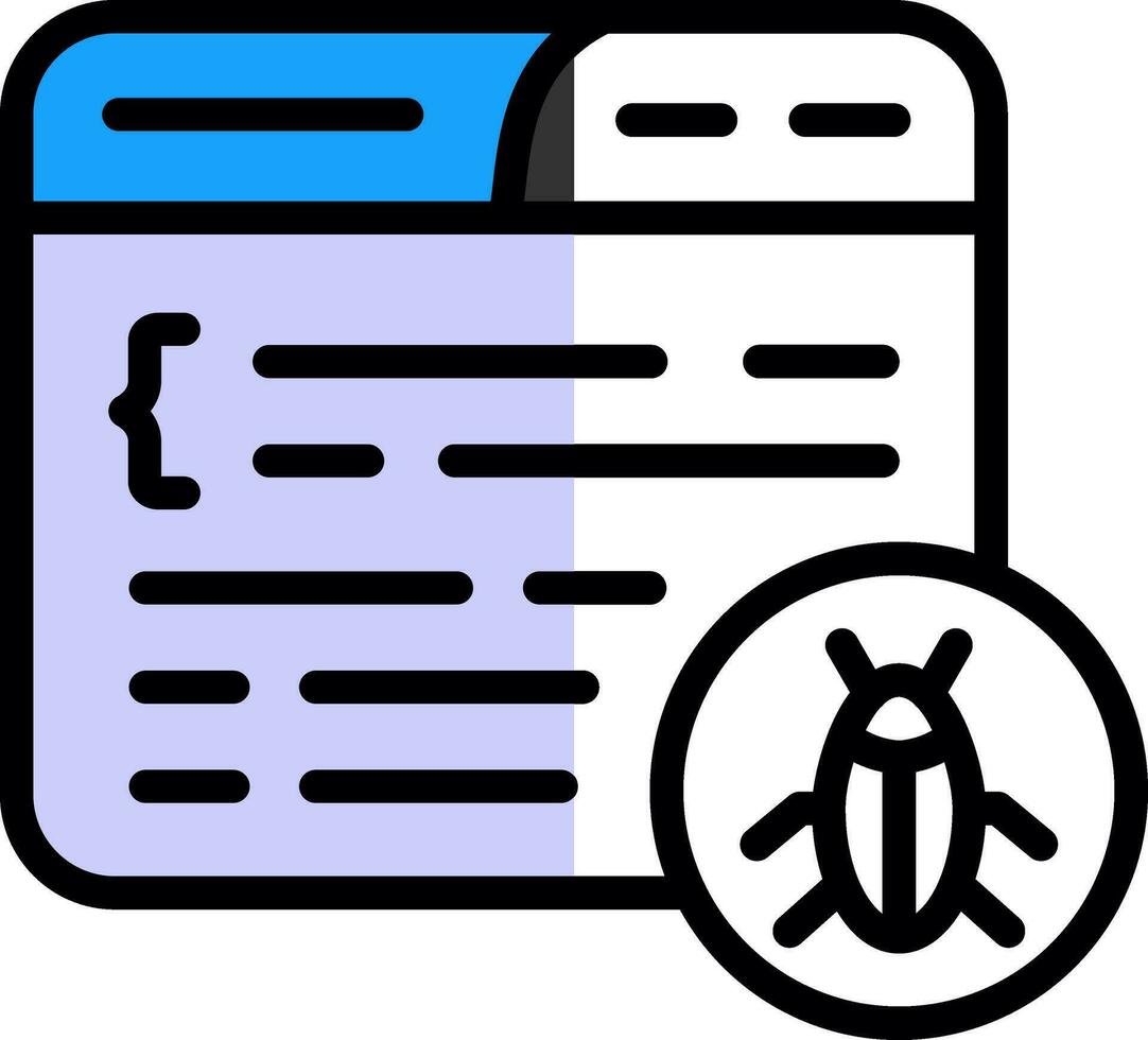 Bug Vector Icon Design