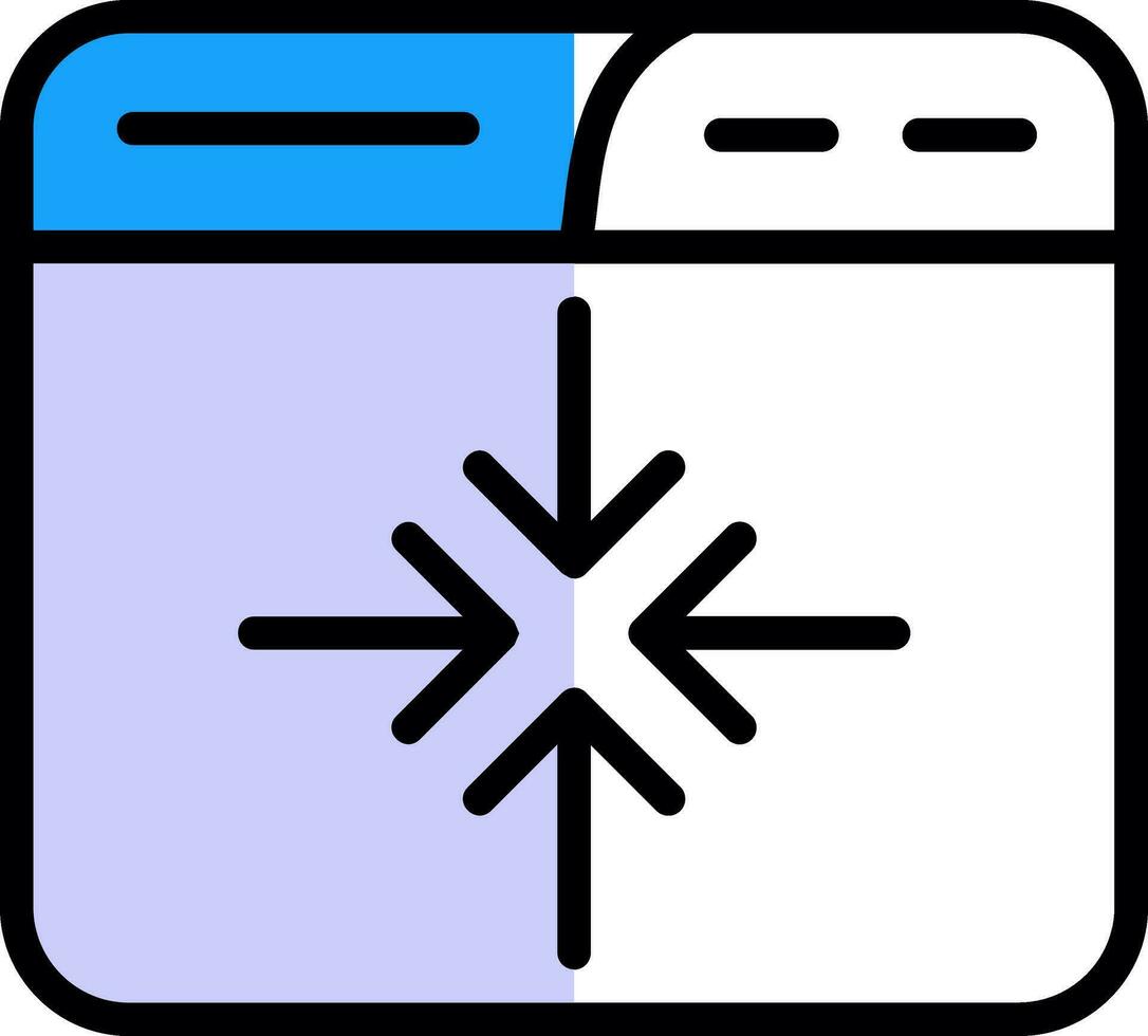 Minimize Vector Icon Design