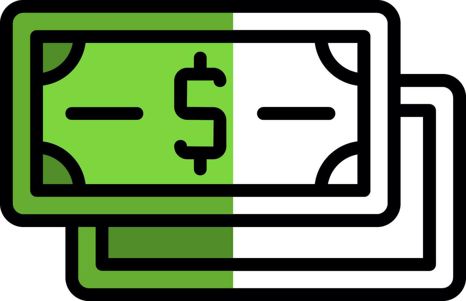 Dollar Note Vector Icon Design