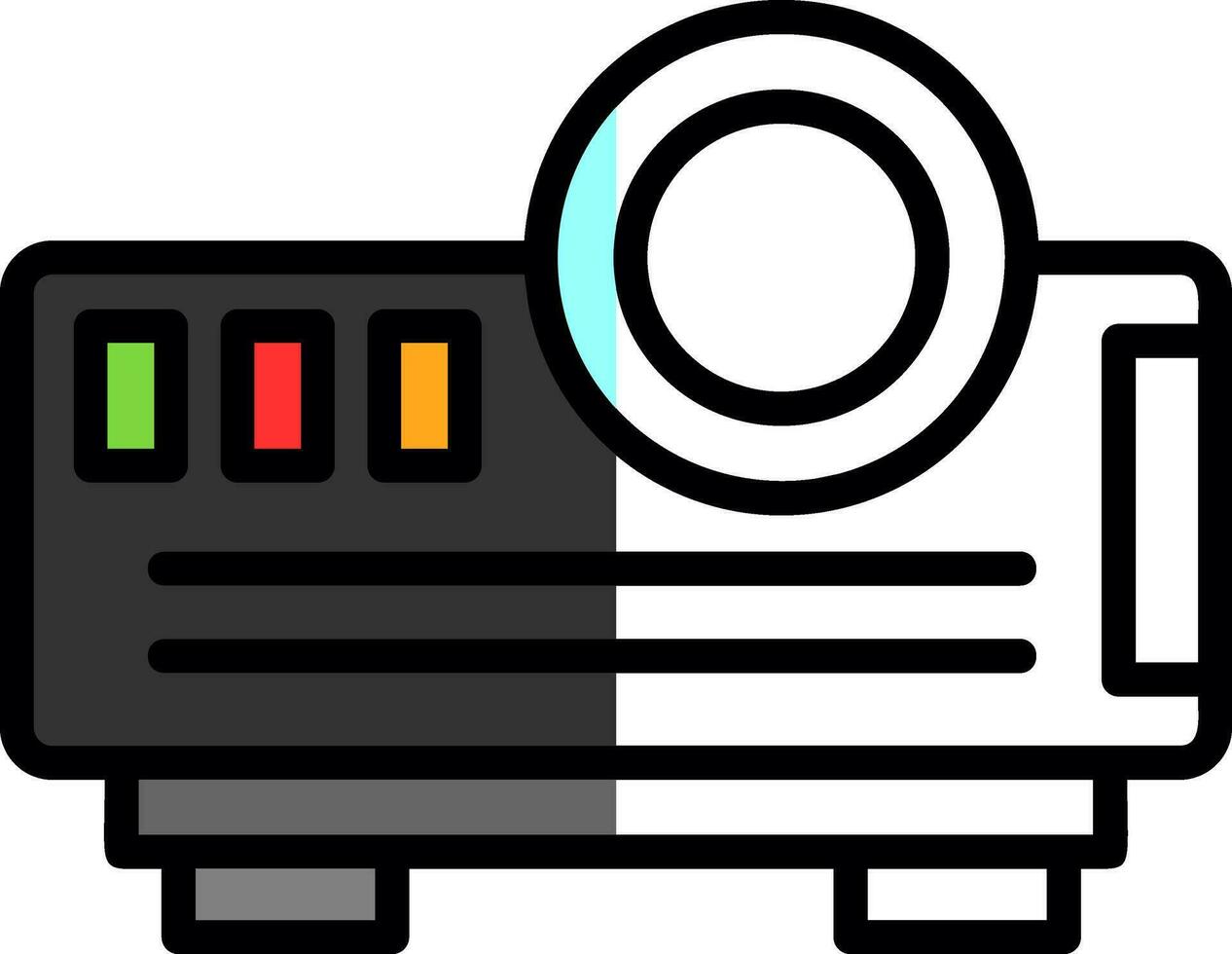 Projector Vector Icon Design