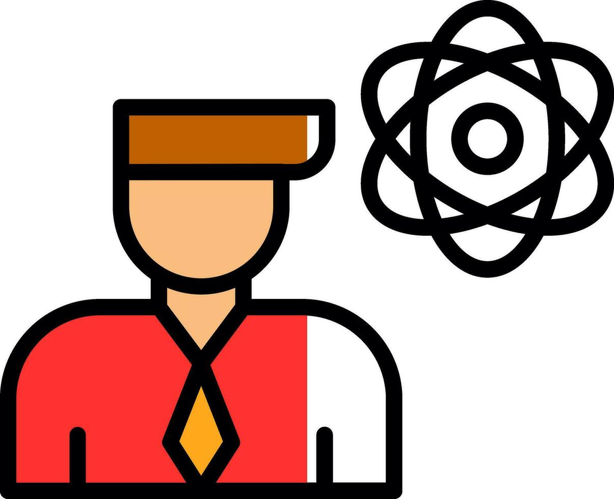 Researcher Vector Icon Design