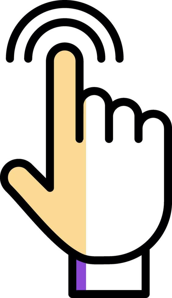 Tap Vector Icon Design