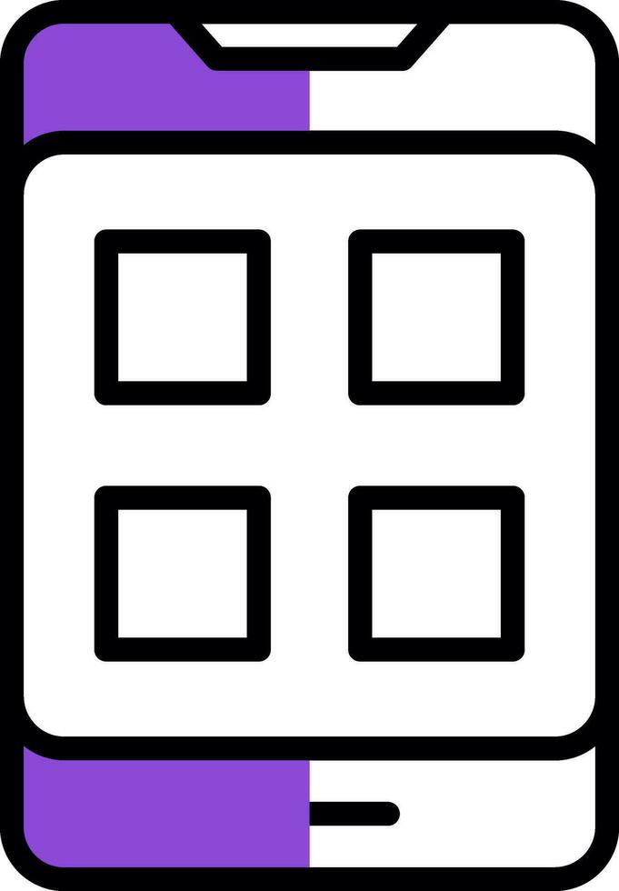 Mobile App Vector Icon Design