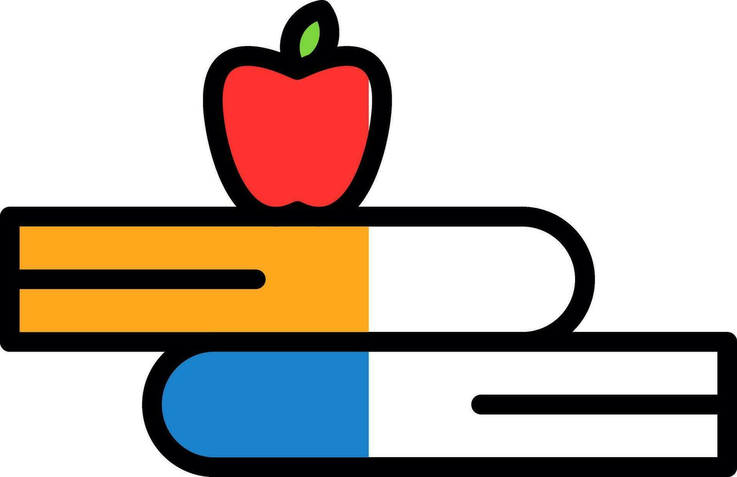 diseño de icono de vector de manzana