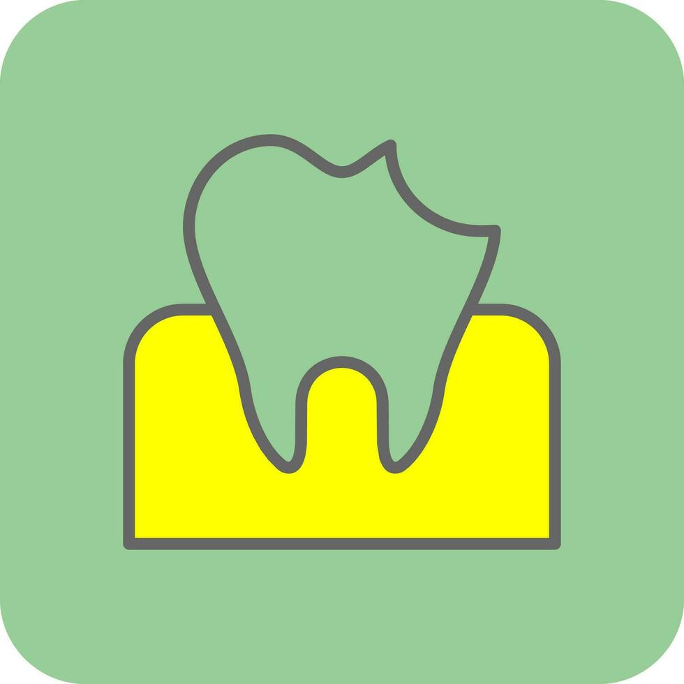 Dental Caries Vector Icon Design
