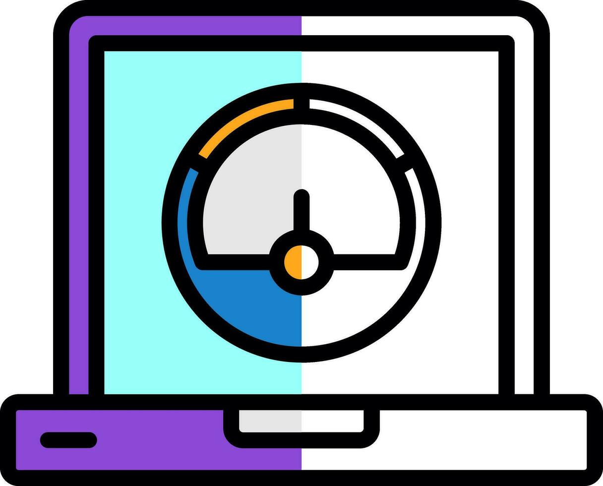 Speedometer Vector Icon Design