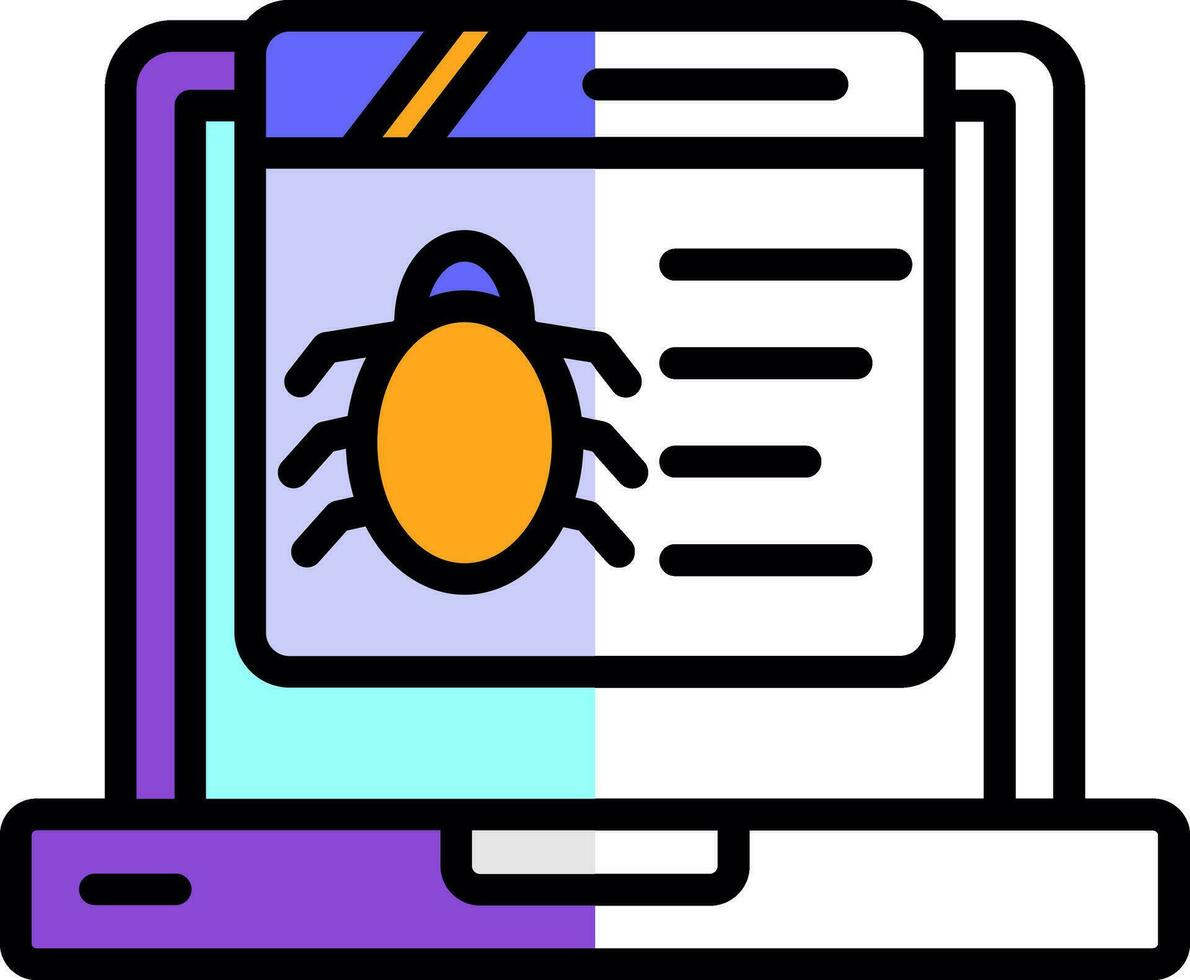 Bug Vector Icon Design
