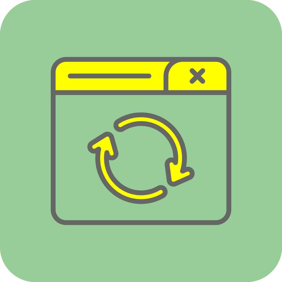 Refresh Page Vector Icon Design