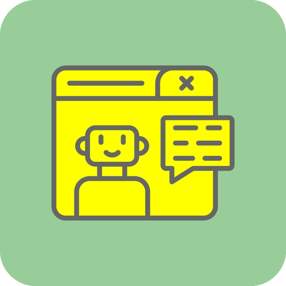 diseño de icono de vector de chatbot