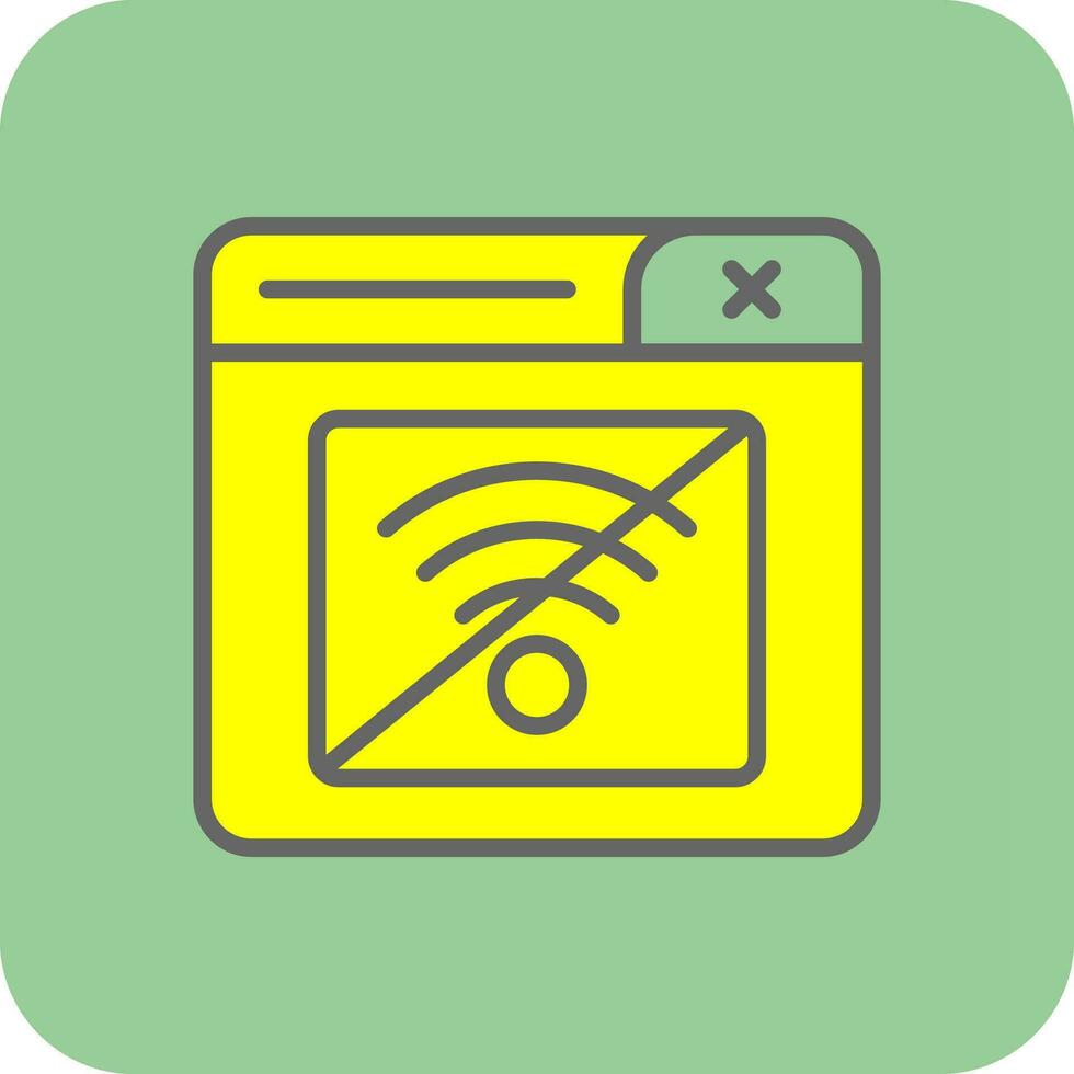 Connection Error Vector Icon Design