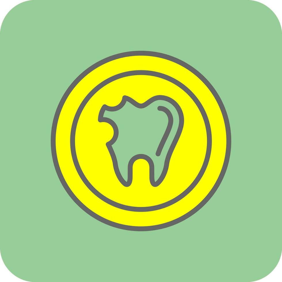 Caries Vector Icon Design