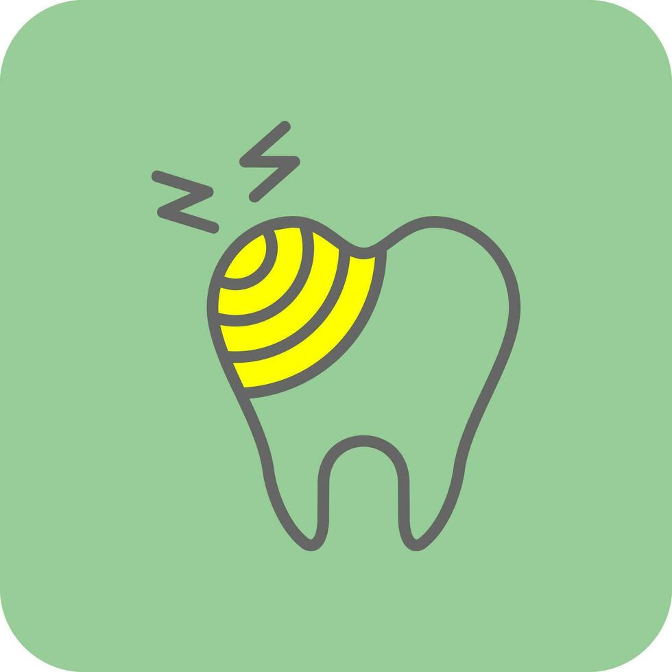 Broken Tooth Vector Icon Design