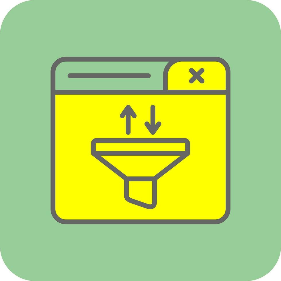 Funnel Vector Icon Design