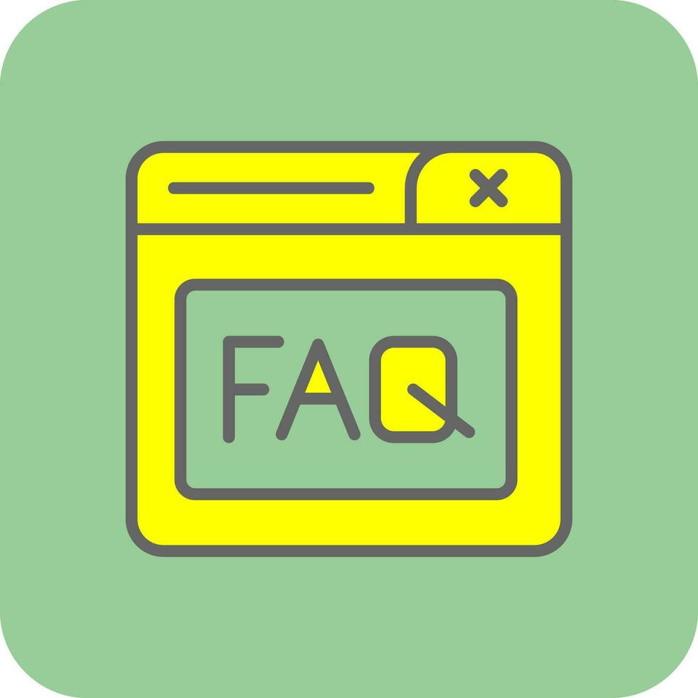 Faq Vector Icon Design