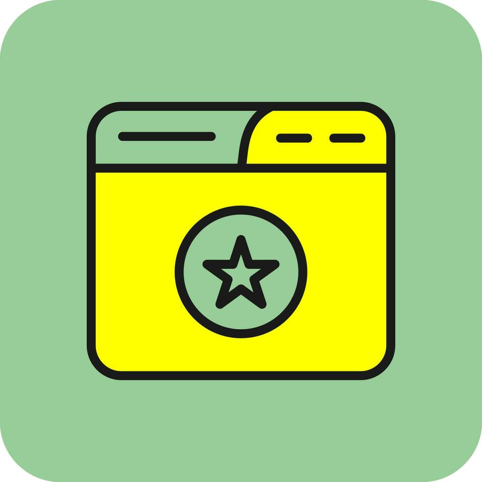 Favourite Page Vector Icon Design