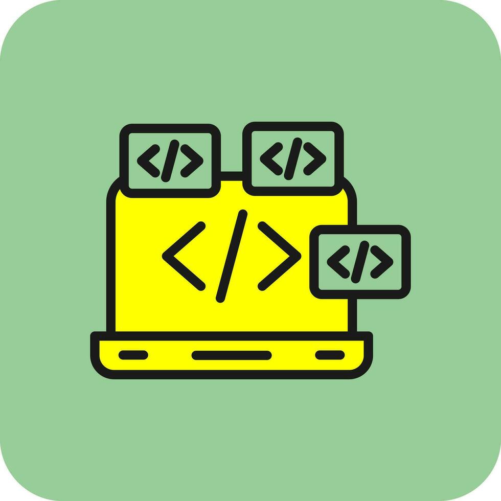 Coding Vector Icon Design