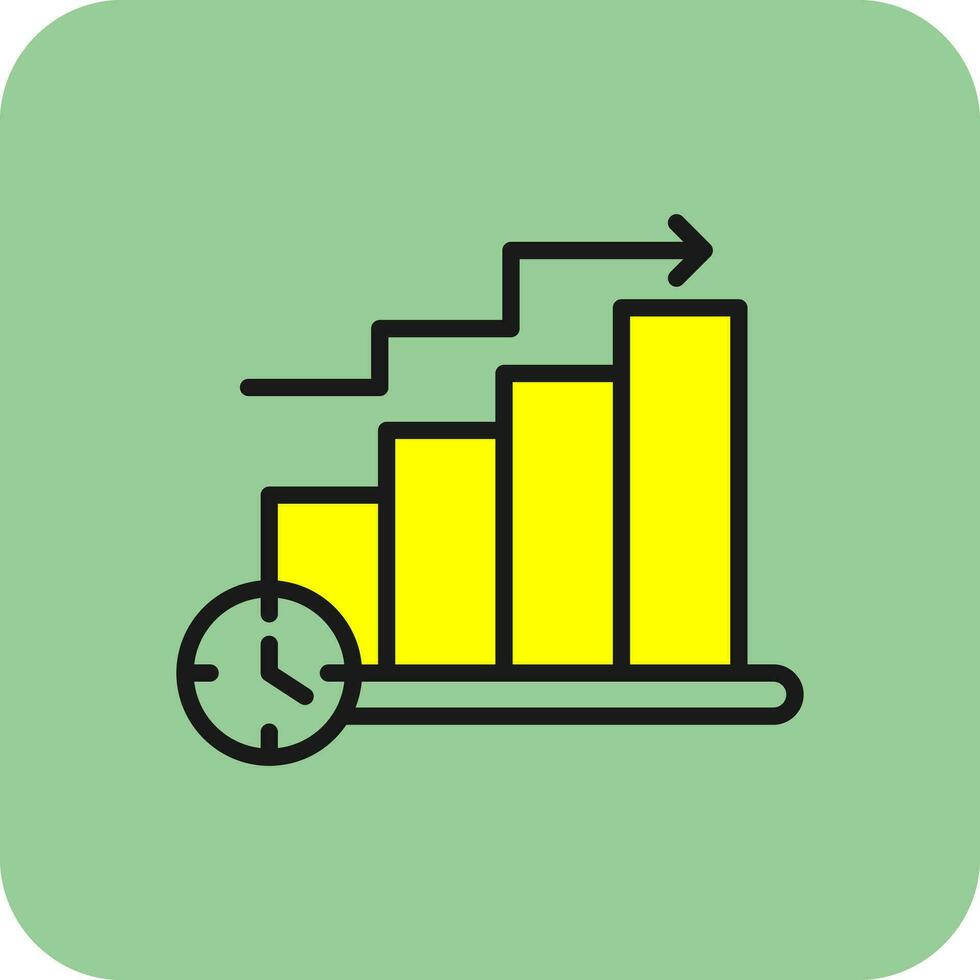 Bar Chart Vector Icon Design